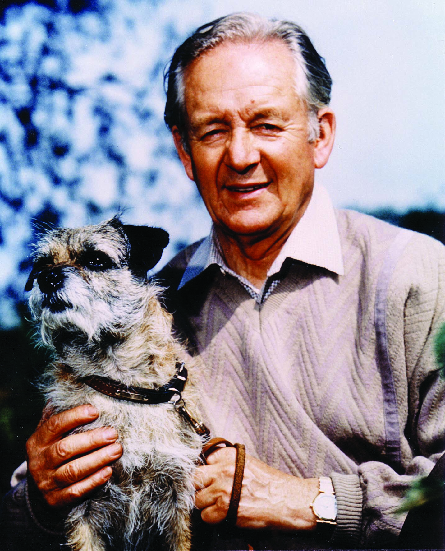 Alf Wight (James Herriot) & dog